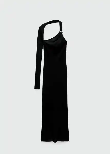 Vestido Napoli Negro Talla M Mujer Mango