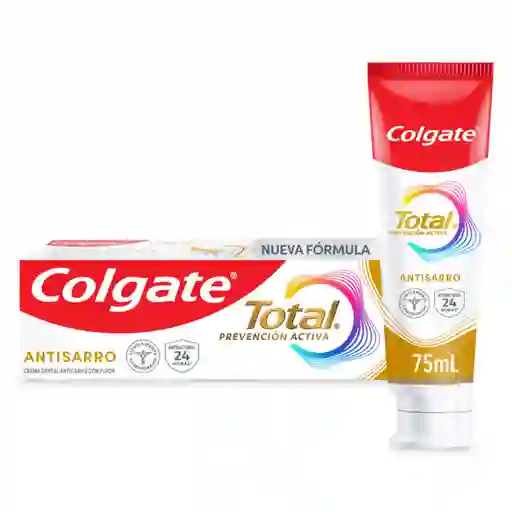 Crema Dental Colgate Total Antisarro Prevención Activa 75ml