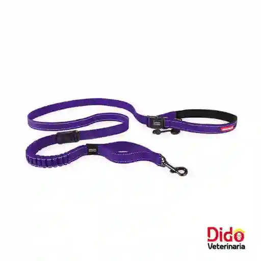 Ezy Dog Correa Para Mascota Road Runner / Zero Shock Morado 82''