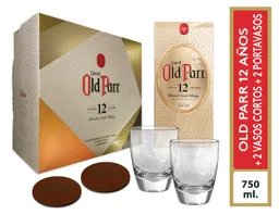 Old Parr Whisky Scotch Grand12 Años + Vasos + Portavasos