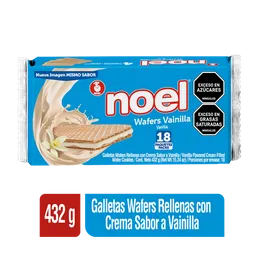 Noel Galletas Wafer con Crema Sabor Vainilla