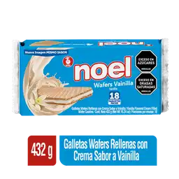 Noel Galletas Wafer con Crema Sabor Vainilla
