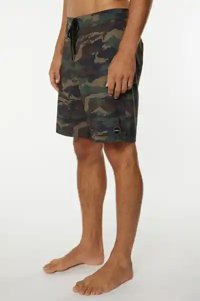 ONeill Short de Baño Hyperfreak Camo Am Verde Talla 38