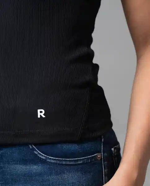 Camiseta Mujer Negro Talla S 200G001 Rifle