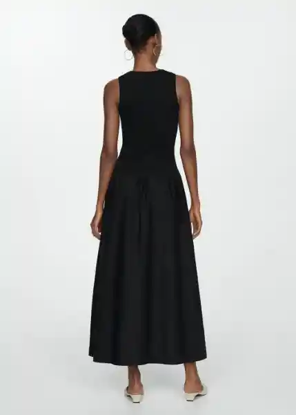 Vestido Valvi Negro Talla XS Mujer Mango