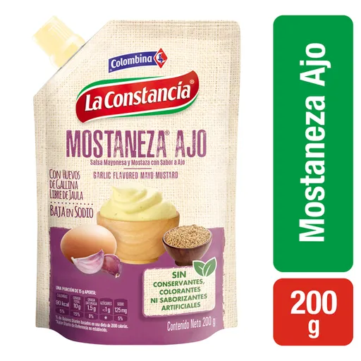 La Constancia Salsa Mostaneza de Ajo