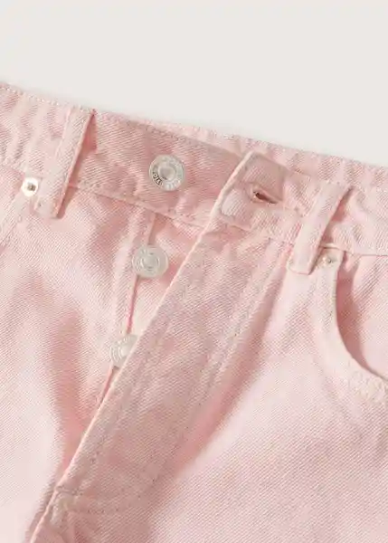Mango Short Split Rosa Pastel Talla 18
