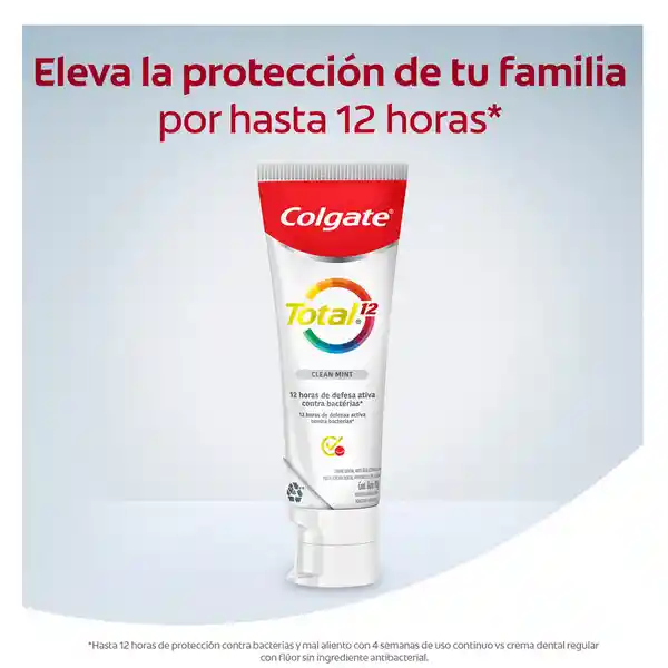 Crema Dental Colgate Total 12 Clean Mint con Zinc 3x100ml