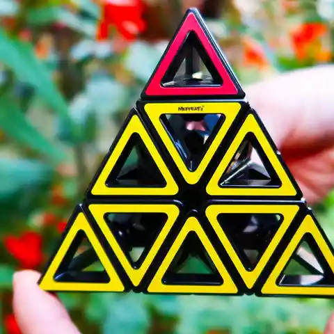 Recent Toys Juego de Destreza Pyraminx Rompecabezas Hollow