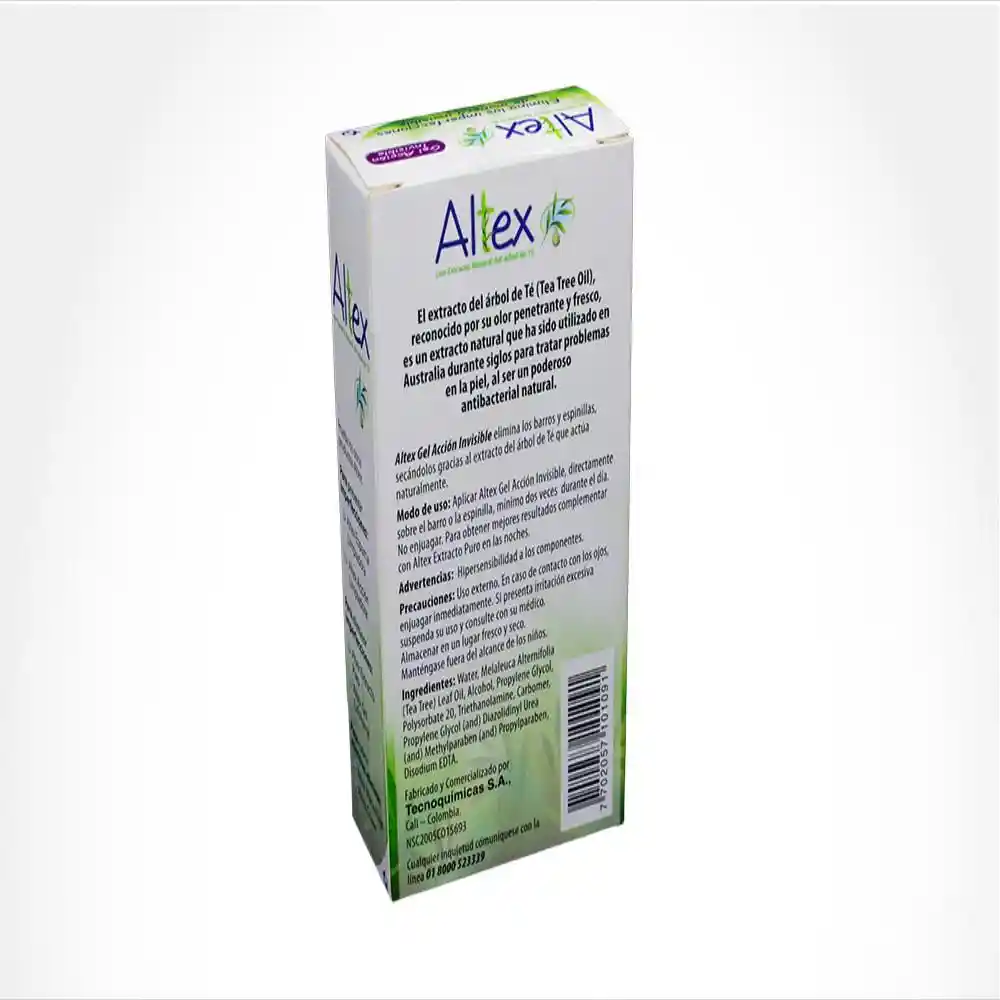 Altex Gel Acción Invisible con Extracto Natural del Árbol de Té