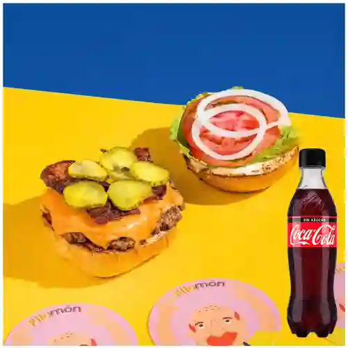 Hamburguesa gringa + cocacola sin azúcar