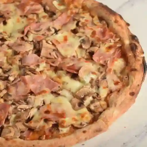 Pizza prosciutto cotto e funghi