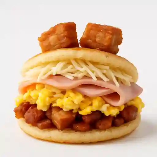 Arepa con Tocino Chicharrón