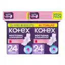 Toallas Higiénicas Kotex Nocturna Ultraprotect 48 Und