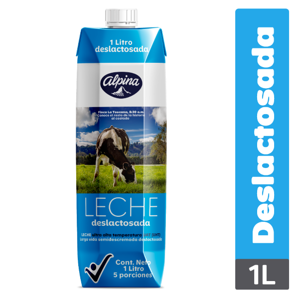 Leche Deslactosada Alpina 1000 ml