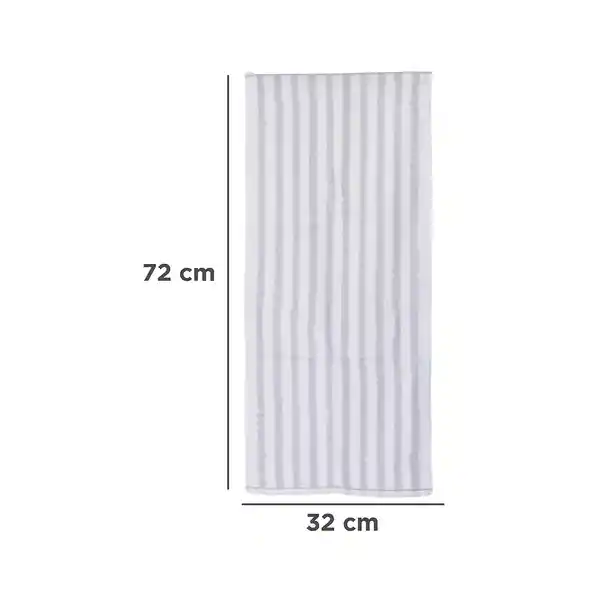 Toalla de Baño Rayas Gris Miniso
