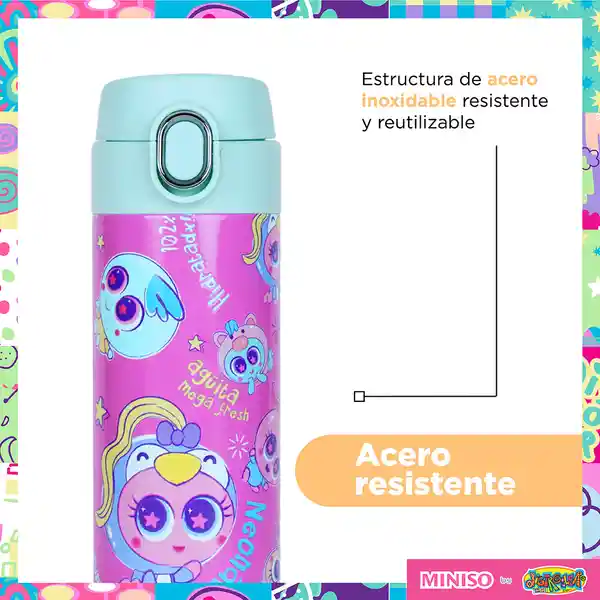 Botella Térmica de la Serie Distroller Rosa 420 mL Miniso