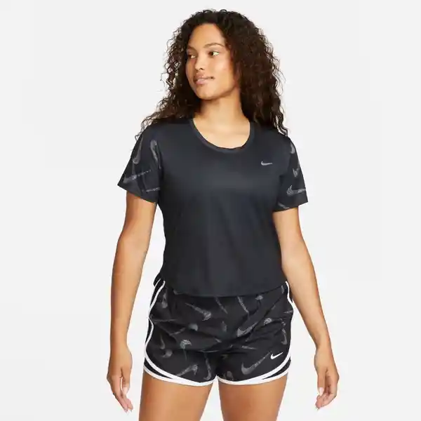 Nike Camiseta W Df Swoosh Aop Crop Negro T.XS Ref: FB4681-010