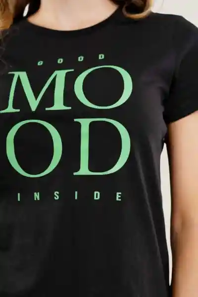 Camiseta Mood Color Negro Talla M Ragged