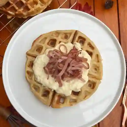 Waffle de Jamón y Queso