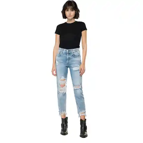 Replay Jean Authentic Open-End Comfort Denim Para Mujer Talla 27