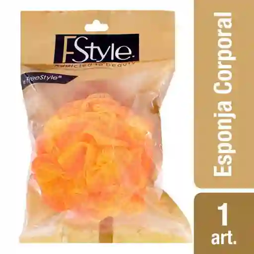 Freestyle Esponja de Baño Corporal Color Naranja