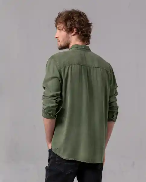 Camisa Hombre Verde Escarabajo Oscuro Talla XL 88615 Rifle