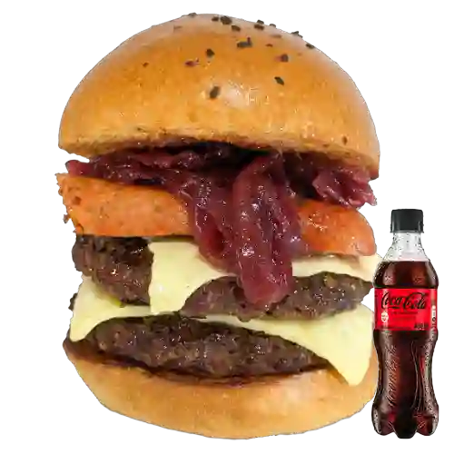 Combo Hamburgo + Coca Cola Sin Azúcar 400 ml