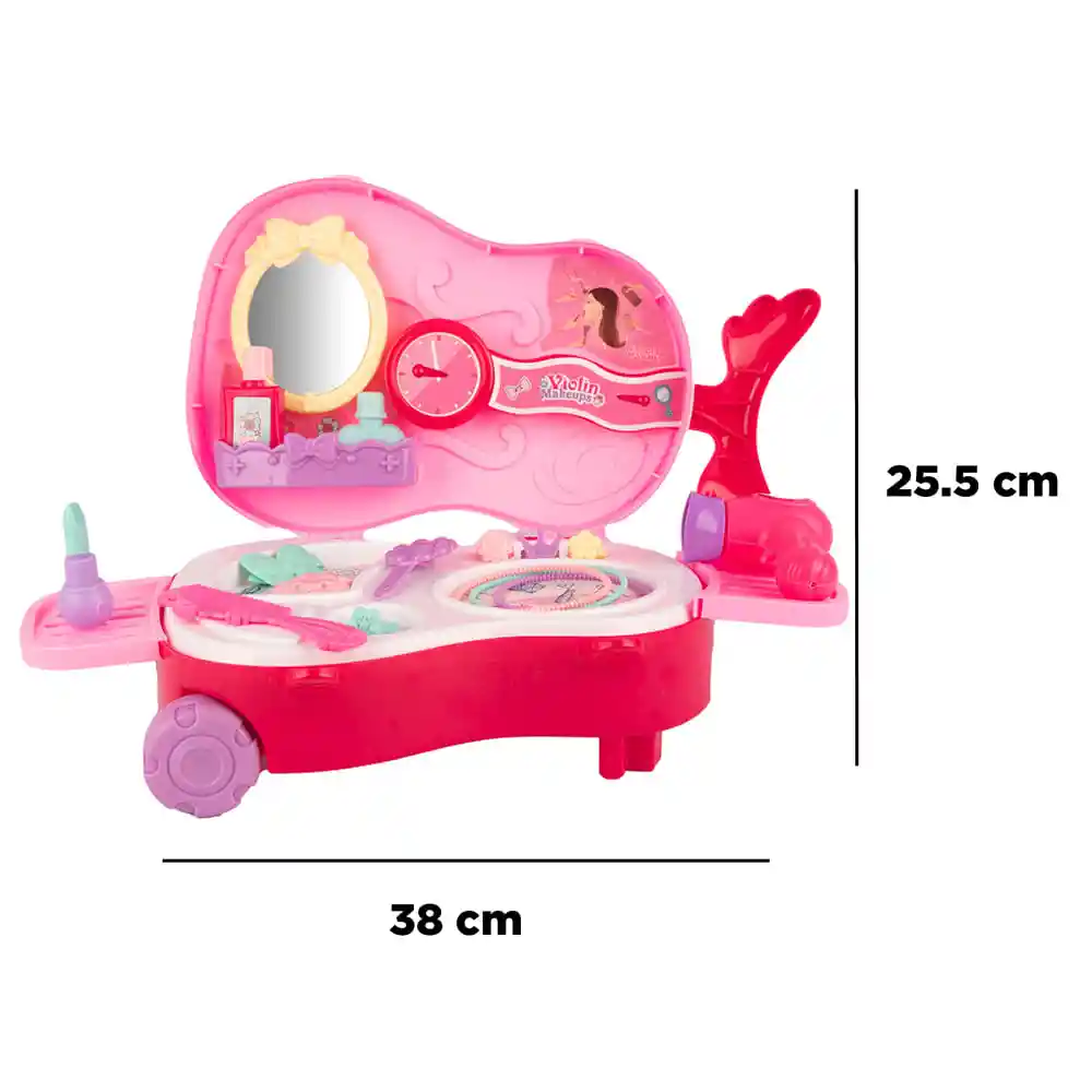 Miniso Carrito Salón de Belleza Mediano Rosado