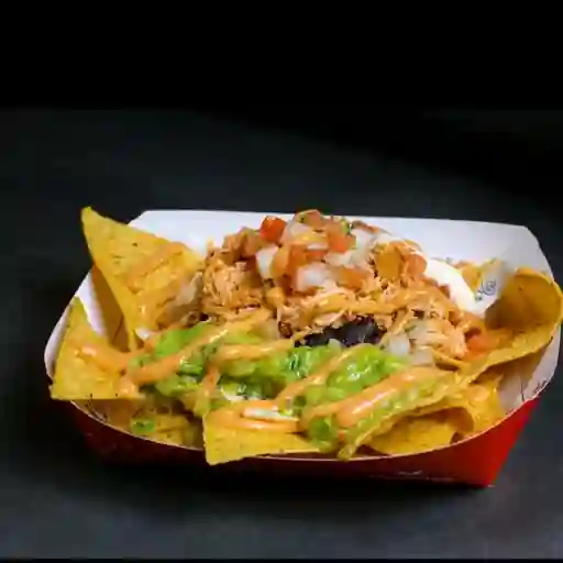 Nachos medianos cerdo grill