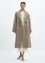Abrigo Gauguin Camel Talla XS Mujer Mango