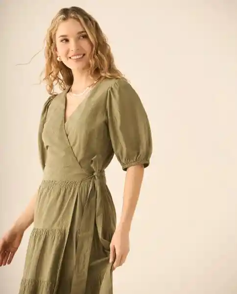 Vestido Verde Serenidad Claro Talla XL 693G207 Esprit