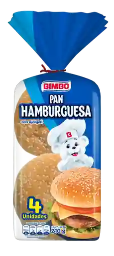 Bimbo Pan Blanco para Hamburguesa con Ajonjolí