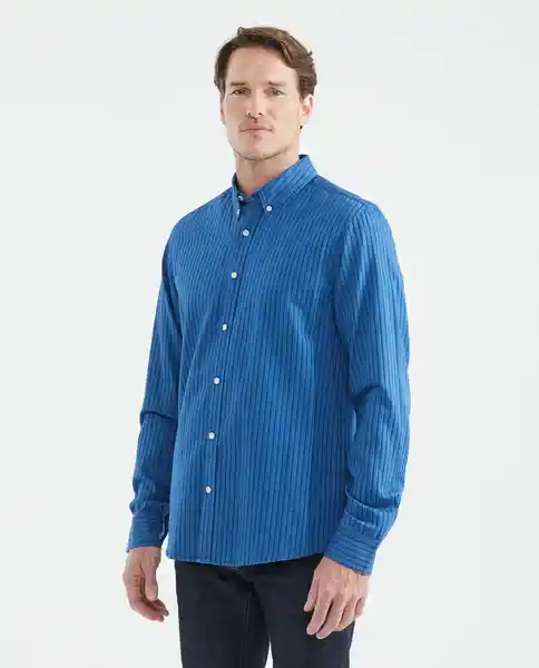 Camisa Denim Stripes Azul Dark Ultraoscuro T.XS Chevignon