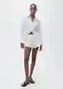 Short Goose Off White Talla S Mujer Mango