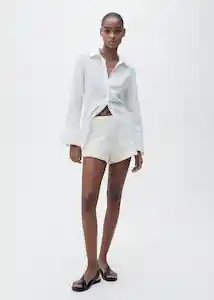 Short Goose Off White Talla S Mujer Mango