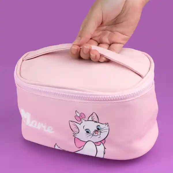 Cosmetiquera Tipo Neceser Disney Cat Colección Marie Rosa Miniso