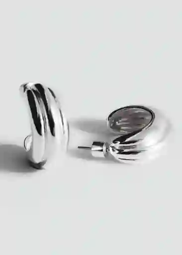 Pendientes Jabel Plata Talla 99 Mujer Mango