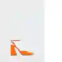 Zapato Disco Naranja Talla 37 Mujer Mango