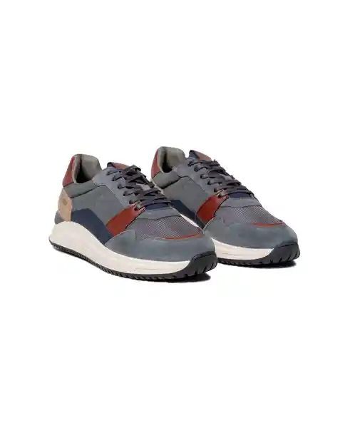 Tenis Runner Mix Gris Acero Medio Talla 40 Chevignon