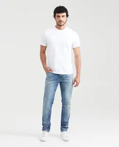 Jean Slim Fit-Famous Azul Claro Cristalino Claro 36/32 Chevignon