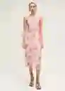 Vestido Sasi Rosa Pastel Talla S Mujer Mango