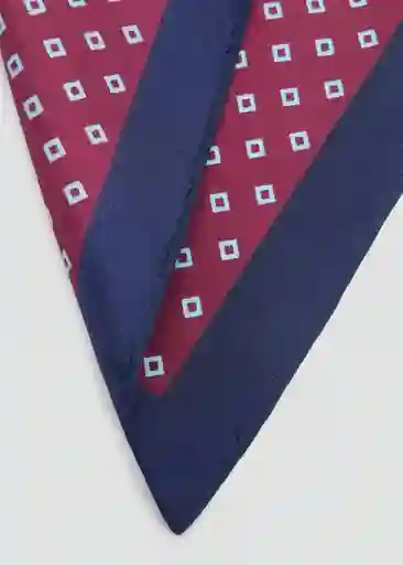 Pañuelo Combi Burdeos Talla 99 Hombre Mango