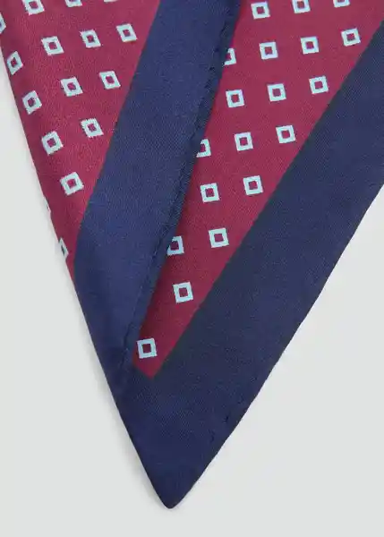 Pañuelo Combi Burdeos Talla 99 Hombre Mango