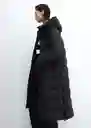 Abrigo Anorak Deluxy Negro Talla XS Mujer Mango