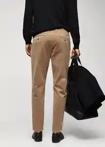 Pantalón Berdam Beige Talla 36 Hombre Mango