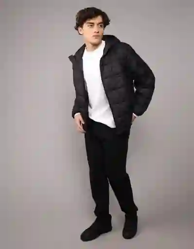 Chaqueta Hombre Negro Talla SMALL 1761001 American Eagle