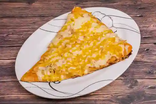 Porción pizza pollo miel mostaza