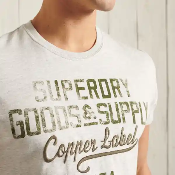 Superdry Camiseta ss Workwear Graphic 185 Talla L