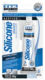 Tekbond Silicona Acética Uso General 50 g Blanco